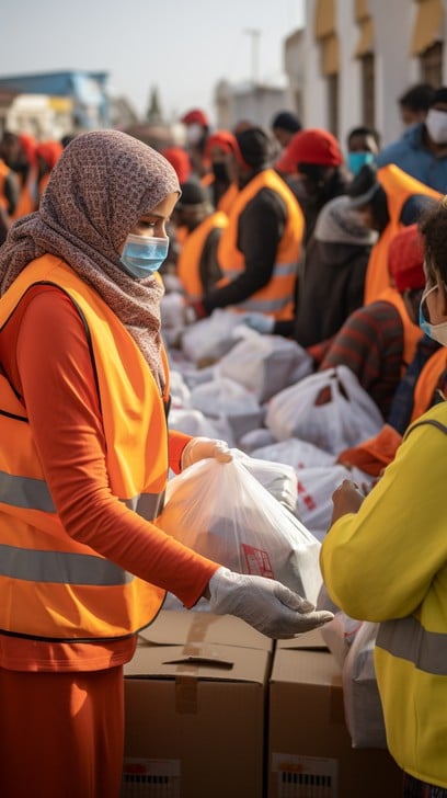 Mobiles Sustaining Coordinating Aid Distribution