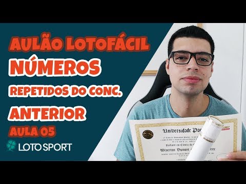 Aulao Com Dicas Para Lotofacil Aula 05 Numeros Repetidos Do Concurso Anterior