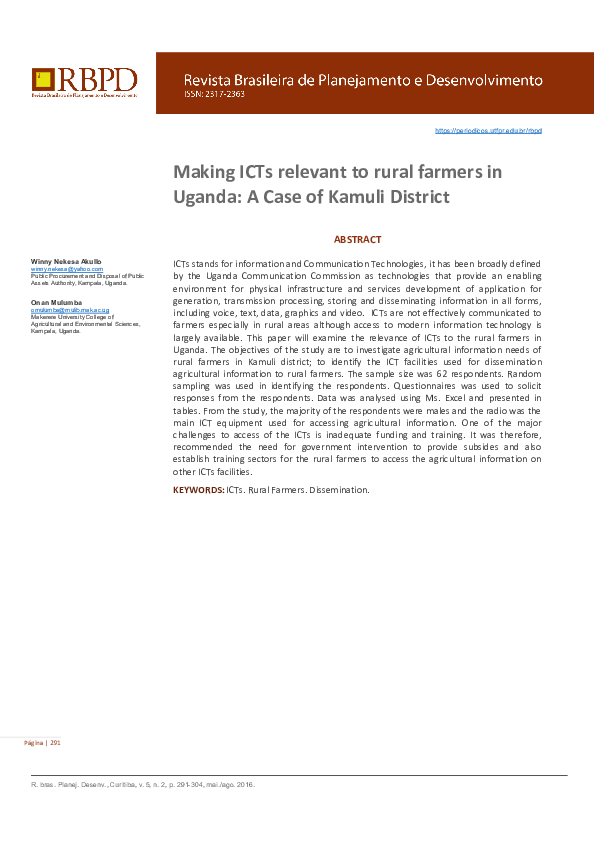 Rural Women Farmers In Uganda Increasing Their Use Of Icts